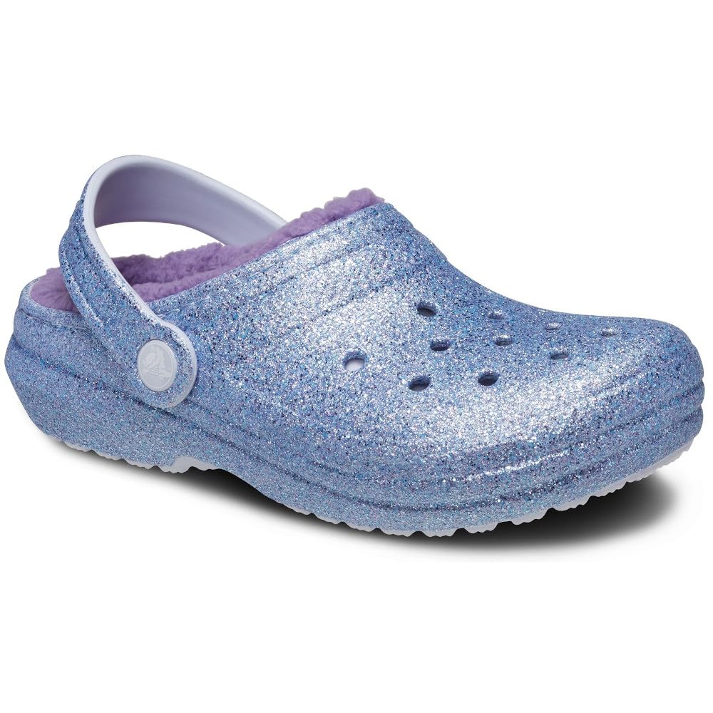 Crocs Unisex Child Classic Sequined Lined Clog K, Frosted Sequins, 28/29 EU Image