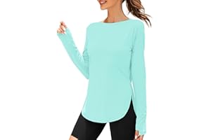ZHENWEI Women's Long Sleeve Sun Shirt UV Protection Workout Tops Lightweight UPF 50+ Golf Gym Hiking Shirts Outdoor Clothing