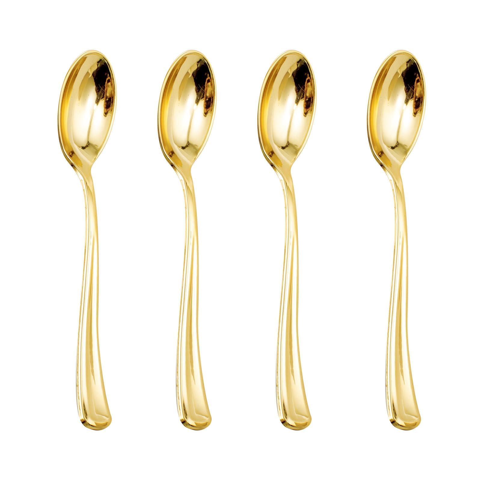 Photo 1 of *USED*
WDF 100 Pack Gold Plastic Spoons Disposable - Durable Heavy Duty 6.9 Inch Gold Spoons, Heat Resistant Modern Disposable Spoons Perfect for Parties, Wedding, Banquets, Valentine's Day