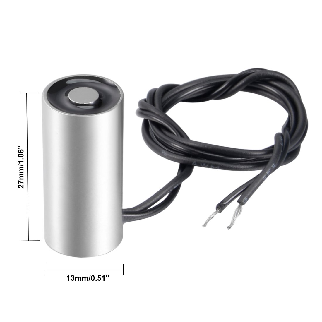 uxcell 80x38mm DC12V 1000N Electric Sucking Disc Solenoid Lift Holding Electromagnet