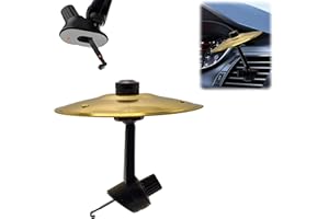 JASUNET Car Cymbal Air Vent,mini cymbals for cars,Make Your Driving More Fun,Music Lovers,Suitable for All Types of Vehicles,Men Women Christmas,Gift (Golden)