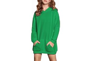 Arshiner Girls Hoodies Kids Long Pullover Hooded Sweatshirt with Kangaroo Pocket