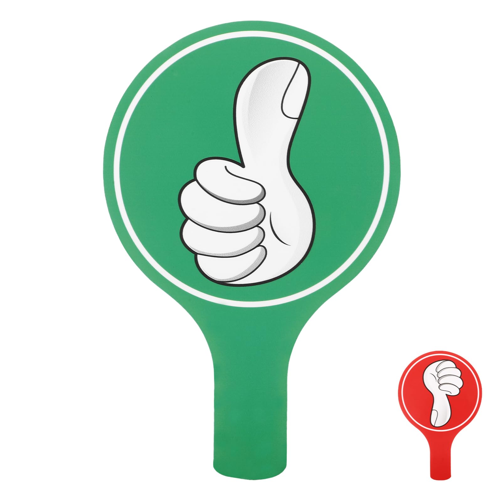 Toyvian Voting Yes or No Thumbs up Thumbs Down Classroom Voting Handy Teacher Classroom Event Supplies Plastic Thumbs up Sign Green Red Yes or No