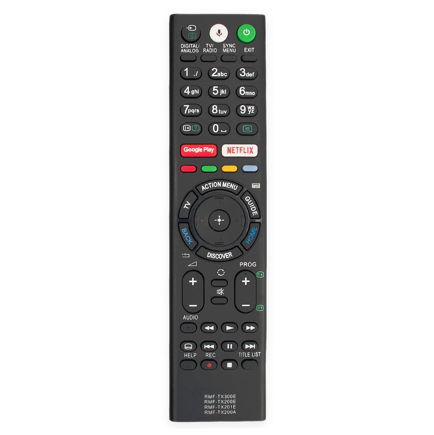 AULCMEET RMF-TX300E RMF-TX200E RMF-TX201E RMF-TX200A Replacement Remote Control Compatible with Sony 4K OLED TV KD-65XE8505 KD-43XE8005 FW-49XE8001 KD-43XE8096 KD-43XE8077 KD-43XE8004 KD-55XE9305