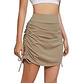 Cakulo Modest Knee Length Swim Summer Casual Skorts Skirts for Women Fashion Athletic Tennis Golf 20" Skirt Pocket