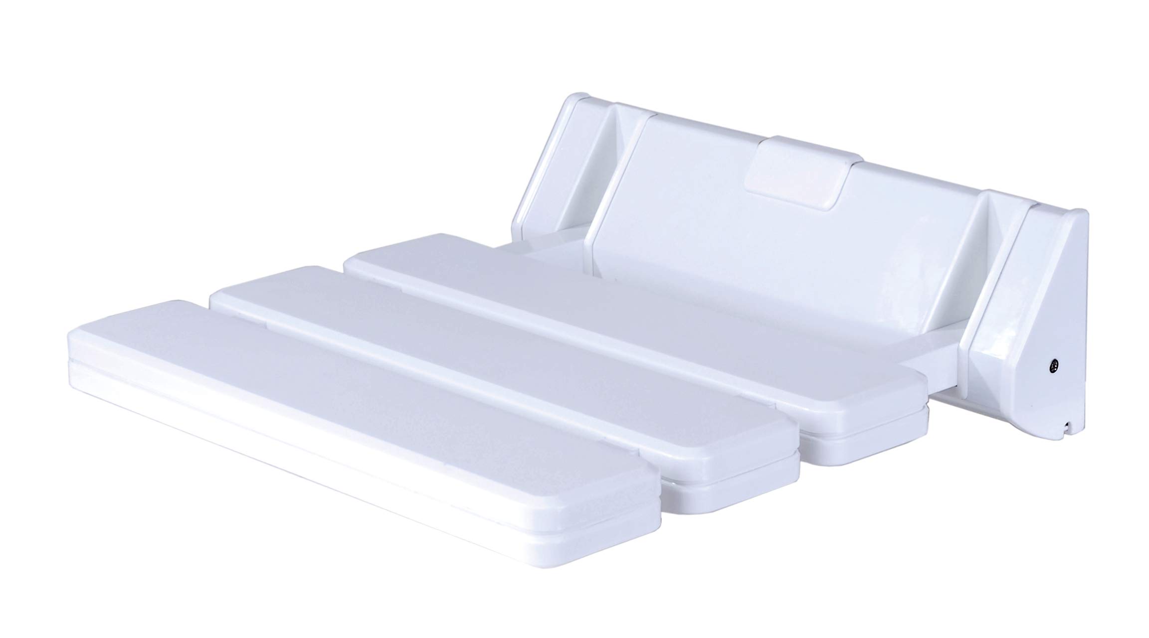 Alberts 140892 Folding Shower Seat, for Wall Mounting, Plastic, White, 315 x 225 mm