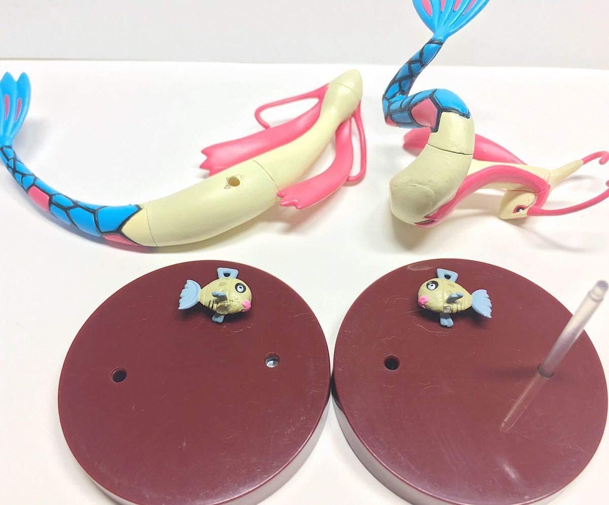 Amazon 立体ポケモン図鑑 ミロカロス 通常 遊泳2種セット ヒンバス フィギュア ユージン フィギュア ドール 通販