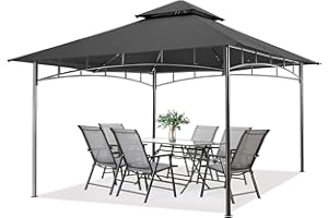 MASTERCANOPY Soft Top Outdoor Garden Gazebo for Patios and Backyard (11x11, Dark Gray)
