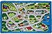 Mybecca Kids Rugs Street Map in Grey 5' X 7' Childrens Area Rug - Non Skid Gel Backing (59