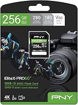 PNY 256GB EliteX-PRO60 UHS-II SDXC Card Class 10 U3 V60 280MB/s view 8