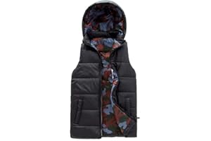 SNOW DREAMS Boys Puffer Vest Hooded Quilted Outwear Sleeveless Jacket Lined Zipper Waistcoat