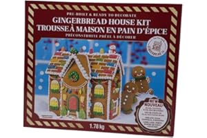 The Pre-built Gingerbread Co. Gingerbread House Kit – 1.78kg | Fully Assembled | Holiday Decorating | Family-Friendly