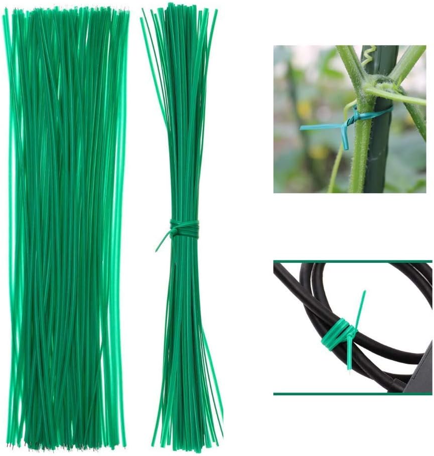 100pcs garden twist plant ties support wire for climbing plants trees