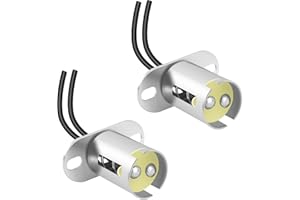 IHOTDER 2PCS 1157 Bulb Socket,BAY15D Car Light Bulb Socket Adapter with 2 Wire Connectors,1157 LED Bulb Socket for Turn Signal Light/Brake Light/Tail Lights of Car Truck(BAY15D)