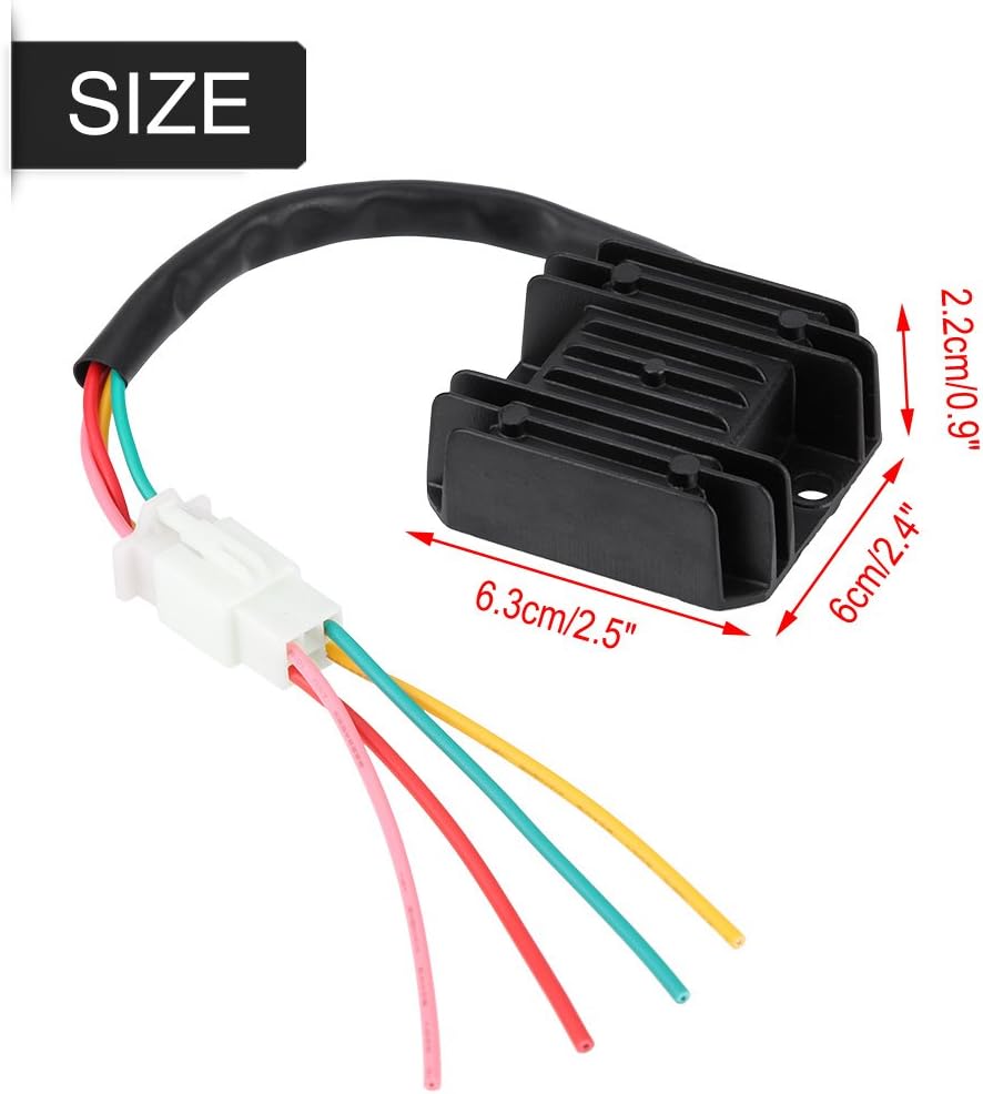 Voltage Regulator Rectifier with 4 Wires for Motorcycle Boat Motor ATV GY6 50 150cc Scooter - Image 3