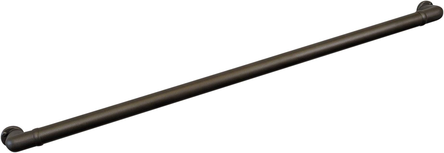 Aluminum Handrail Direct CHR 10' Handrail Section with Returns - Texture Bronze - Easy To Install Stair Hand Rails - USA Made, ADA Compliant Porch Railing - Hand Rail for Outdoor & Indoor Steps