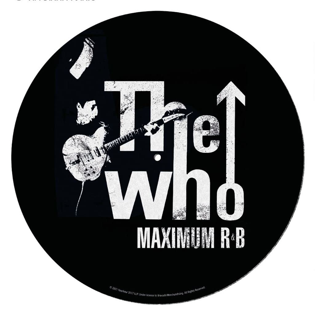 Who Turntable Record Slip Mat for Mixing, DJ Scratching and Home Listening (Maximum R&B Design) - Official Merchandise