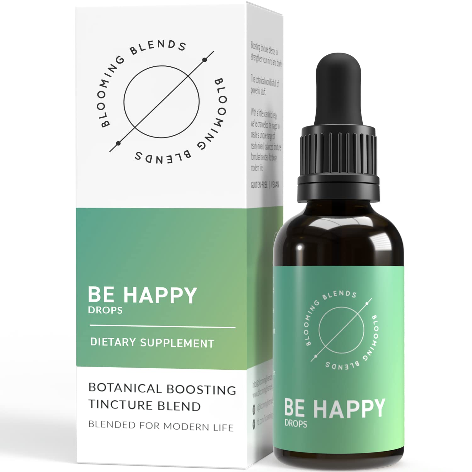 Spirit Lift Herbal Tincture - All-Natural Happy Blend for Positive Mind, Joyful Spirt, & Clarity - Herbal Tincture with Rose Petal, Lemon Balm, Gotu Kola & Rosemary