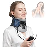 Voluart Neck Stretcher Cervical Traction,Built-in Air Pump,Neck Traction Device for Spine Decompression and Pain Relief, Office &amp; Travel Neck Support, Adjustable Neck Traction Devices for Home Use