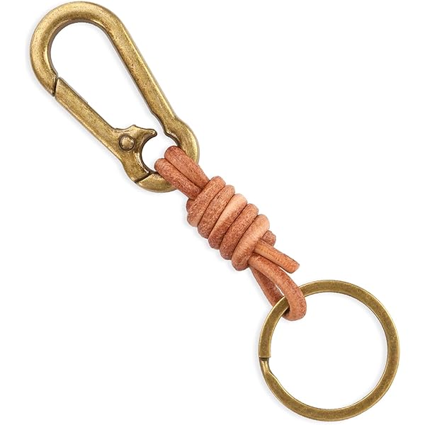 Brass Ring Vintage Solid Nautical Gift Keychain Pendant Fob Holder