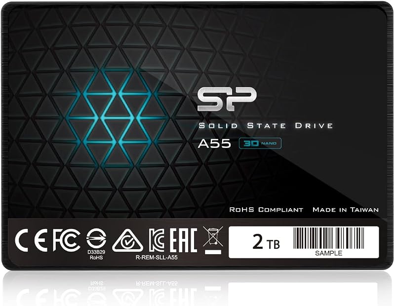 Silicon Power 2TB SSD A55 3D NAND 2.5 Inch SATA III 7mm Internal