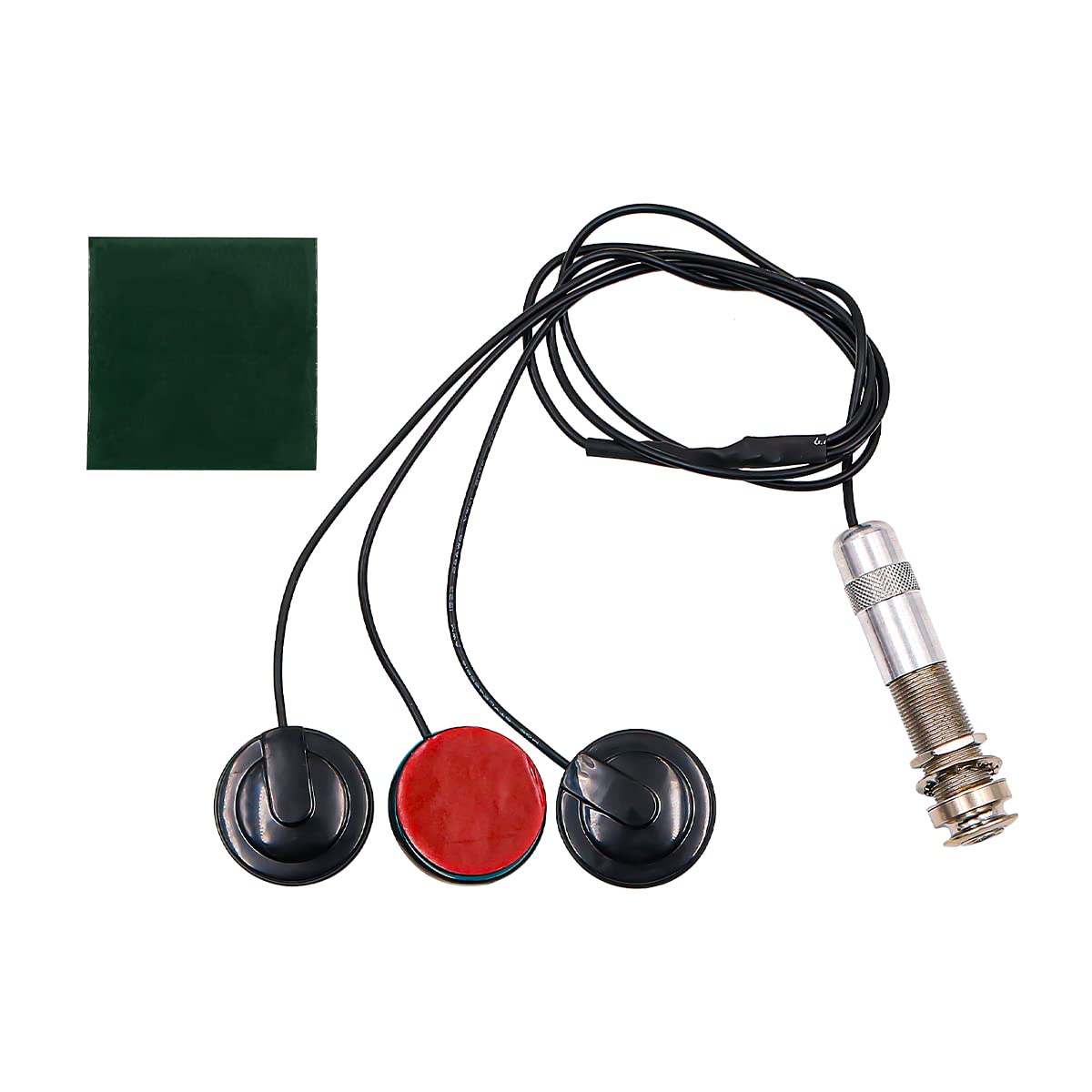 Alnicov Guitar Pickup Piezo Transducer with 3 Sensors 6.35mm Musical Instrument Accessories for Ukulele Violin Guitar