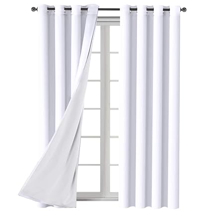 Tiebacks Included Faux Cotton Thermal Insulated Curtains For