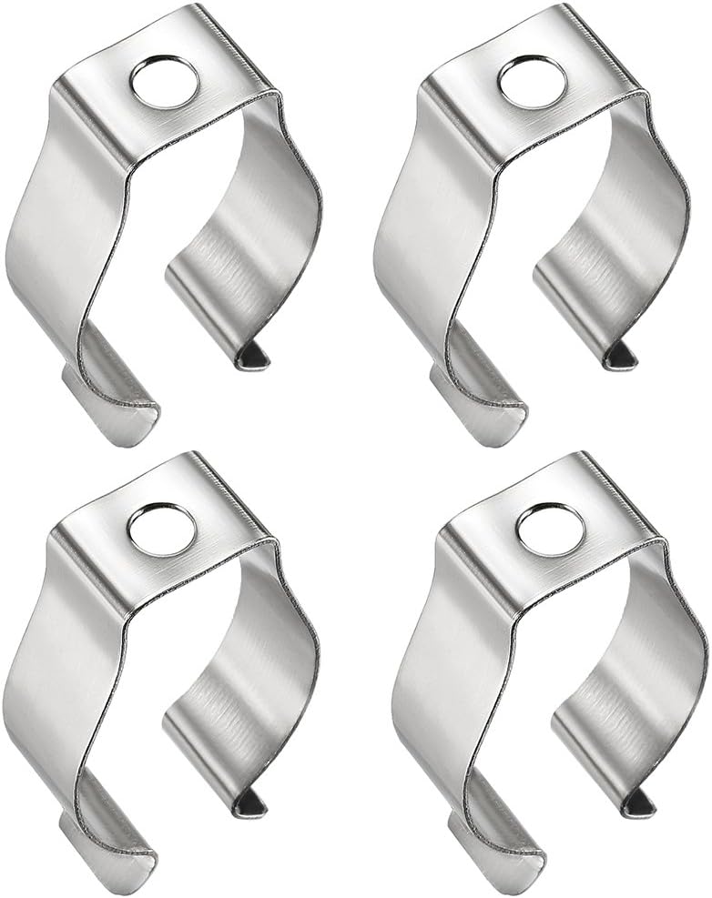sourcing map T8 U Clips Holder Bracket for LED Light Tube LED Fluorescent Tube Replacement Mounting Accessories