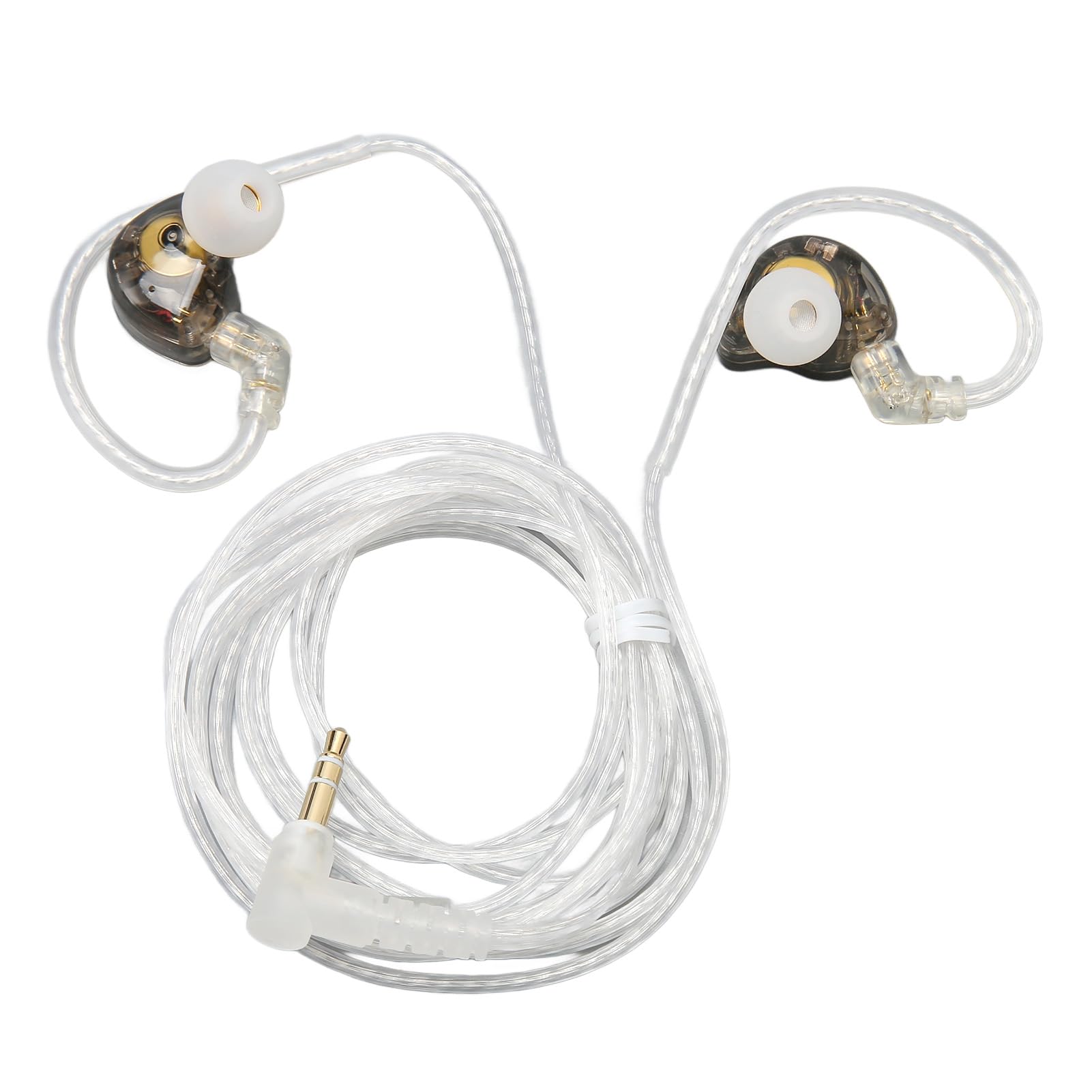 Yunir Wired Monitor Earbuds, KZ ZS10 PRO X High Fidelity Ergonomic Earphones with Detachable Cable, 0.75mm 2 Pin Connector, Dynamic Hybrid Driver, for Musicians