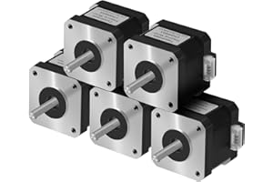 Twotrees 4 Lead Nema 17 Stepper Motor 42 Motor 1.5A (17HS4401S) with 1m Cable 42BYGH 38MM for CNC/ 3D Printer (Pack of 5)