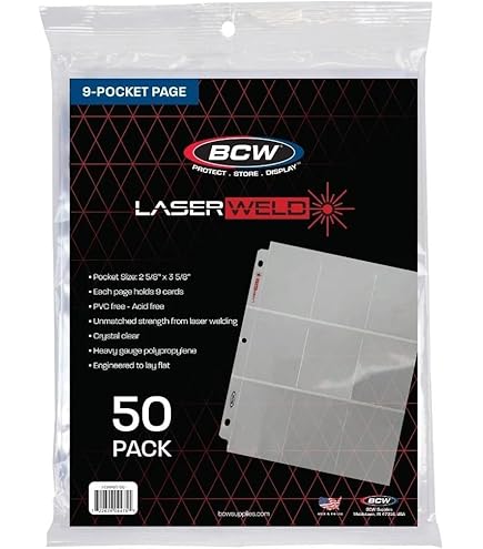 Amazon.com: Ultra Pro Silver Series 9 Pocket Pages (25 count pack) :  Everything Else