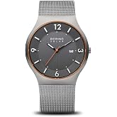 BERING Men's Quartz Watch | 38mm Case | Wristwatch with Stainless Steel Case | Classic Collection | 11938