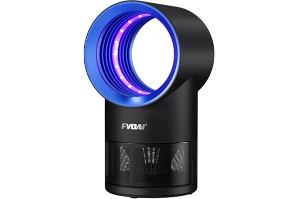 Fruit Fly Trap for Indoors, Fly Traps Indoor for Home Bug Zapper Indoor Insect Trap with Suction, Time Setting, Bug Light & 10 Pcs Sticky Glue Boards (Blue)