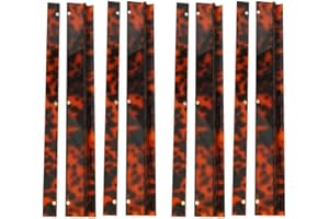 Tortoise Shell Mahjong Racks, Acrylic Tile Holders Set with Smooth Pushers for Chinese Board Game Organizers, Elegant Gaming 