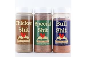 SAUCEOLOGY Big Cock Ranch Seasoning - 3 Pack - Bullshit , Chicken shit and Special Shit Seasoning Flavors for Gourmet Cooking - Premium Steak Seasoning, Spices and Seasonings Blend, Poultry Seasoning - pantry staples, spice gift set, herbs, spices & Seasonings