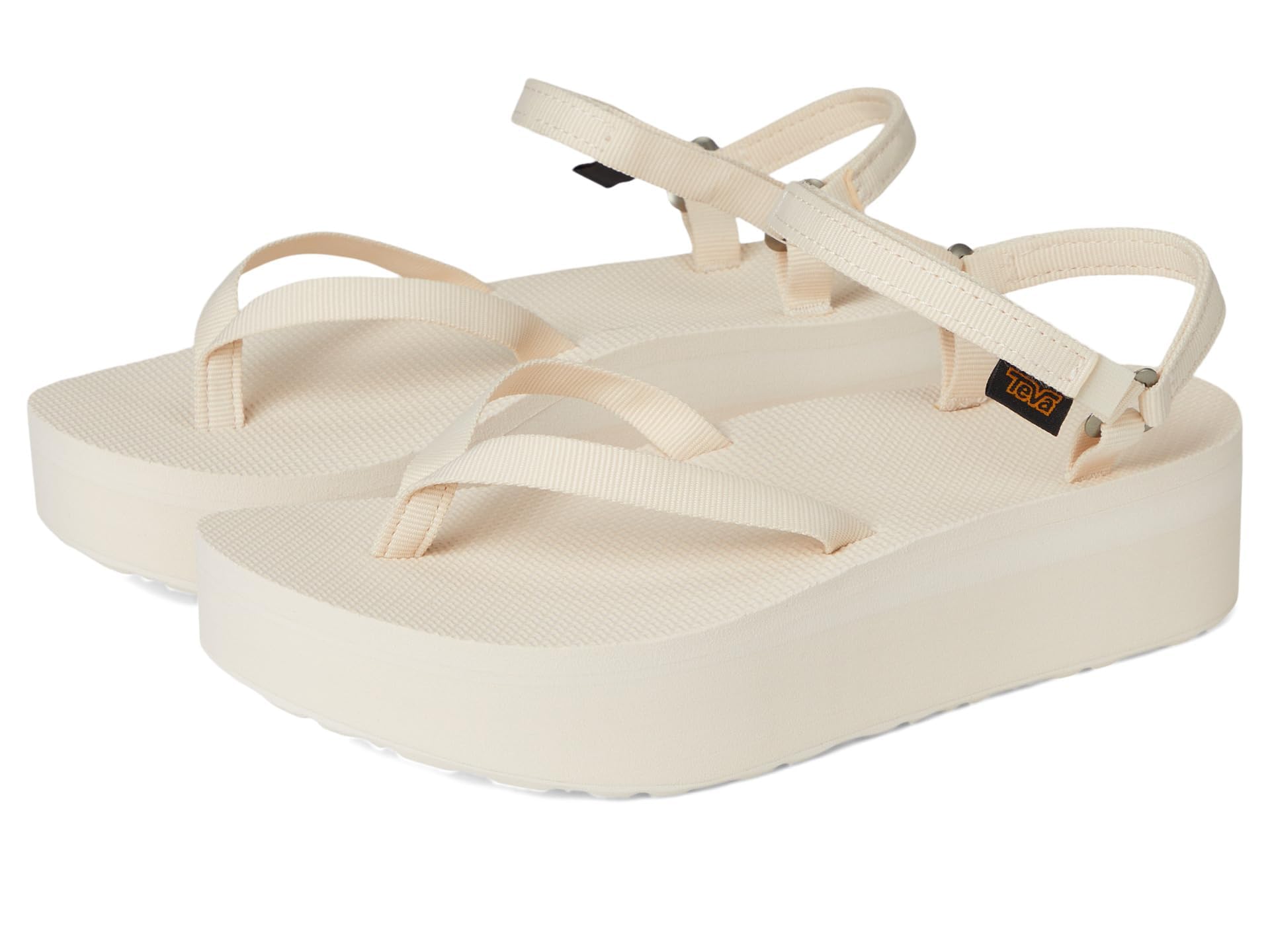Teva Women's Flatform Sandal Slim Sport, Coconut, 6