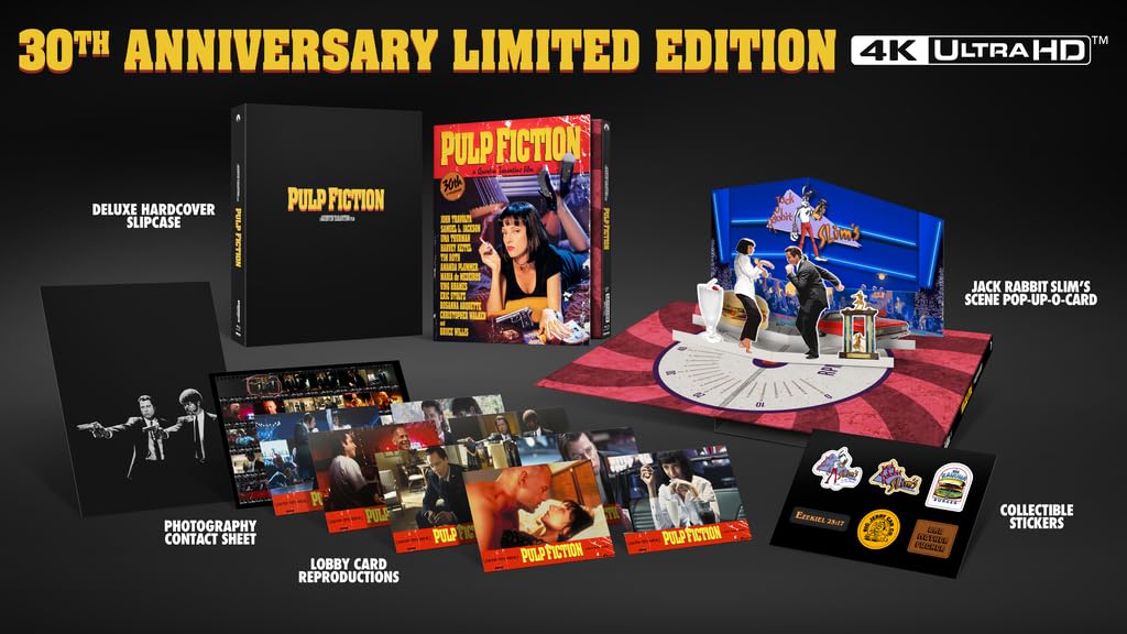 Pulp Fiction 30th Anniversary Collector's Edition Amazon Exclusive [4K UHD + Blu-Ray+ Digital Copy] Image