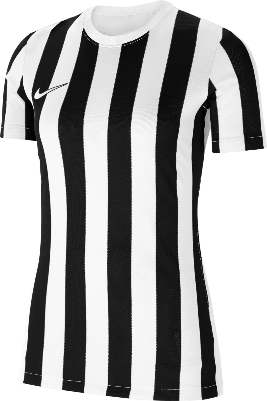 Nike Unisex Children's Striped Division IV Jersey Short Sleeve Jersey, unisex_child, CW3819-100, White/Black/Black, 7-8 years — image 1