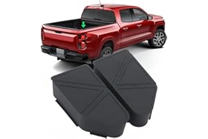 YINNIANETS 2025 Upgraded Silicone Bed Rail Stake Pocket Cover Compatible with 2023 2024 2025 Chevy Colorado/GMC Canyon Accessories, Stylish Look Rear Bed Rail Stake Pocket Plugs Hole Caps Won't Pop Out (2PCS)