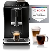 Bosch 300 Series Fully Auto Espresso Machine with Grinder and Steam Wand | Touch Control Panel, Large Bean Capacity - Easy Clean, Maintenance - Barista Quality Super Coffee Maker for One-Touch Drinks