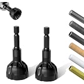 REKCKRUL 2-Pack Deburring External Chamfer Tool 1/8"-3/4" (3-20mm) | Tungsten Carbide Blades, Bolt Thread Repair &amp; Burr Removal for Metal, PVC, Wood, 3D Printing Quick-Release 1/4" Hex Shank
