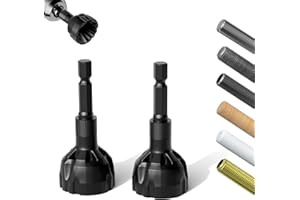 REKCKRUL 2-Pack Deburring External Chamfer Tool with Tungsten Carbide Blades, Bolt Thread Repair & Burr Removal for Metal, PVC, Wood, 3D Printing - 1/8"-3/4" (3-20mm) - Quick-Release 1/4" Hex Shank