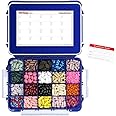 20 Compartment UV Protected Large Cobalt Blue Pill Case with Airtight Seal, Spill Proof, Silicone Gasket Waterproof Med Box with Medication Map (Cobalt Blue, 20 Compartment - 1 Pack)