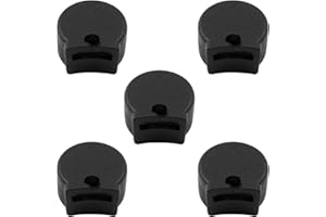 Bonsicoky 5 Pcs Silicone Clarinet Thumb Rest Cushions, Protector for Most Clarinets, Oboe - Black