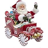Kurt Adler 8.5-Inch Fabriché™ Musical Santa in Candy Car