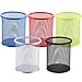 5 Pieces Metal Mesh Pen Holder Pencil Cup Holder Pen Organizer Pencil Holder for Desk Office and School, 5 Colors