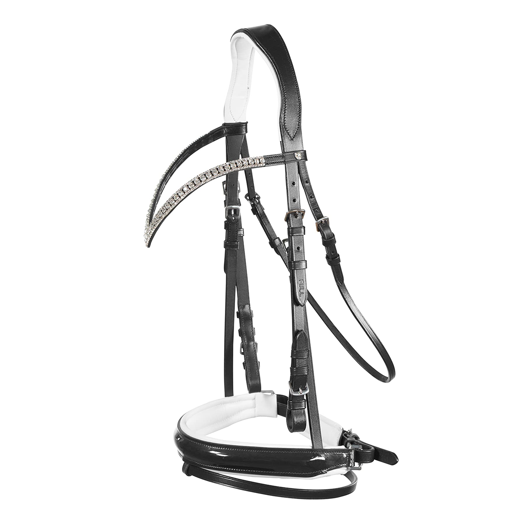 Horze Grayson Anatomic Snaffle Bridle, Black, XF