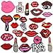 lips iron on patches