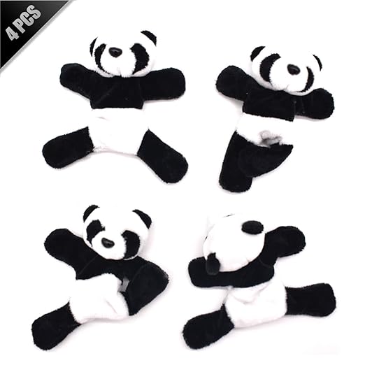 Liwein 4 Pieza Imán de Nevera Panda,Lindo Suave Peluche 3D Panda ...