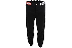 RaceQuip Racing Driver Fire Suit Pants Single Layer SFI 3.2A/ 1 Black 2X-Large 112007